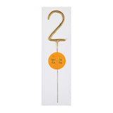 Gold Sparkler Numbers 0 to 9 Candles