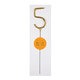 Gold Sparkler Numbers 0 to 9 Candles