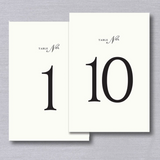 Vera Wang Tented Table Numbers