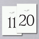 Vera Wang Tented Table Numbers