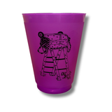 Purple Mardi Gras Plastic Cups