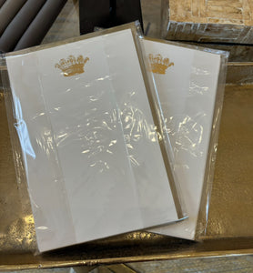 Cards with Crown Design and Envelopes