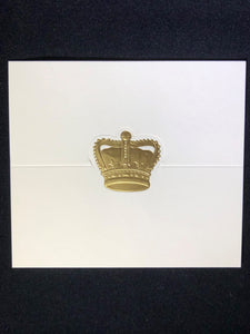 Gold Crown Place Cards