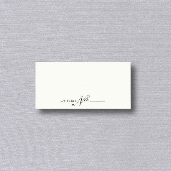 Vera Wang Table Number Place Card